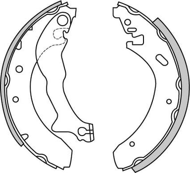 BRAKE SHOES AXLE SET (4)