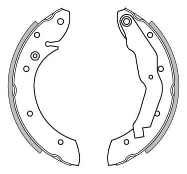 BRAKE SHOES AXLE SET (4)