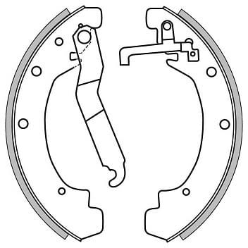 BRAKE SHOES AXLE SET (4)
