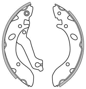 BRAKE SHOES AXLE SET (4)