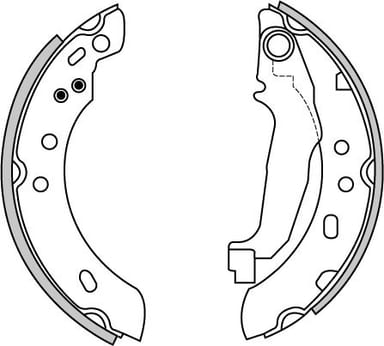 BRAKE SHOES AXLE SET (4)