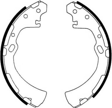 BRAKE SHOES AXLE SET (4)