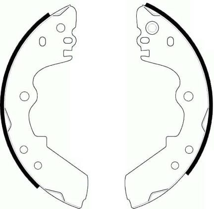 BRAKE SHOES AXLE SET (4)