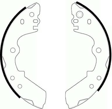 BRAKE SHOES AXLE SET (4)
