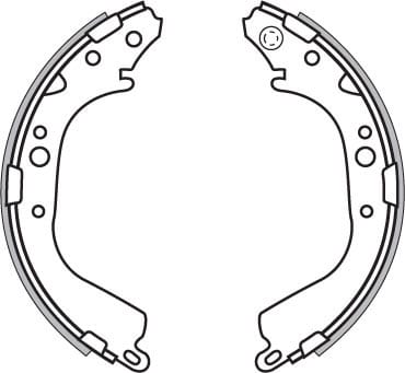 BRAKE SHOES AXLE SET (4)