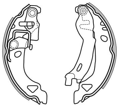 BRAKE SHOES AXLE SET (4)