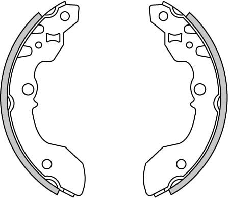 BRAKE SHOES AXLE SET (4)