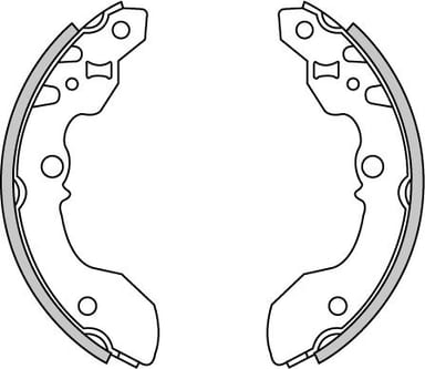 BRAKE SHOES AXLE SET (4)