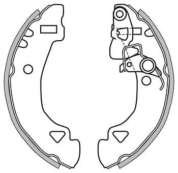 BRAKE SHOES AXLE SET (4)