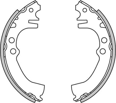 BRAKE SHOES AXLE SET (4)