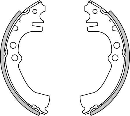 BRAKE SHOES AXLE SET (4)
