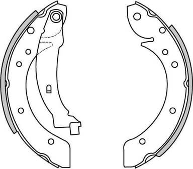 BRAKE SHOES AXLE SET (4)