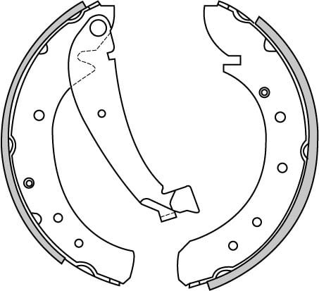 BRAKE SHOES AXLE SET (4)