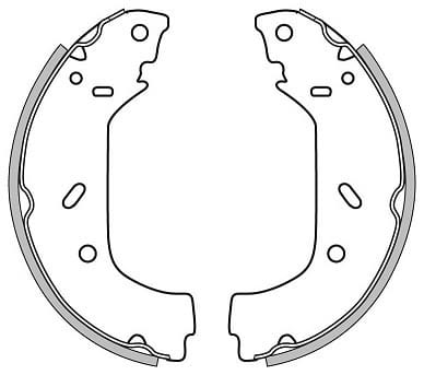 BRAKE SHOES AXLE SET (4)