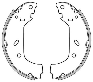 BRAKE SHOES AXLE SET (4)