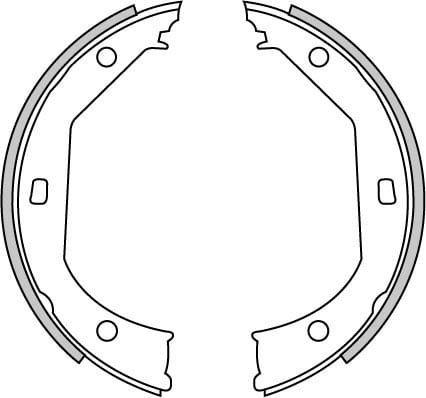HANDBRAKE SHOE SET (4)