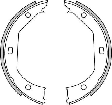 HANDBRAKE SHOE SET (4)