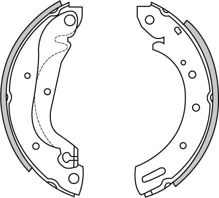 BRAKE SHOES AXLE SET (4)