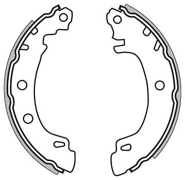BRAKE SHOES AXLE SET (4)