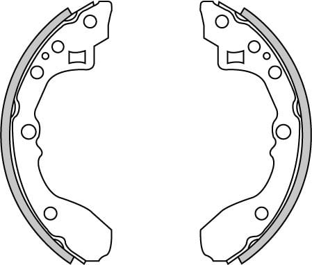 BRAKE SHOES AXLE SET (4)