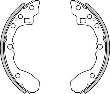 BRAKE SHOES AXLE SET (4)