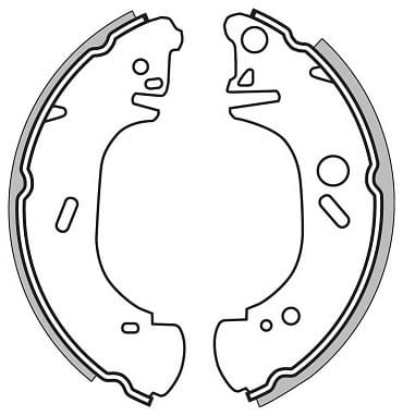 BRAKE SHOES AXLE SET (4)