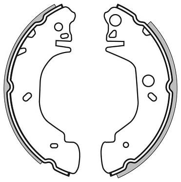 BRAKE SHOES AXLE SET (4)