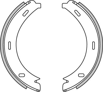 HAND BRAKE SHOES SET (4)