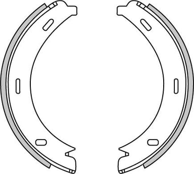HAND BRAKE SHOES SET (4)