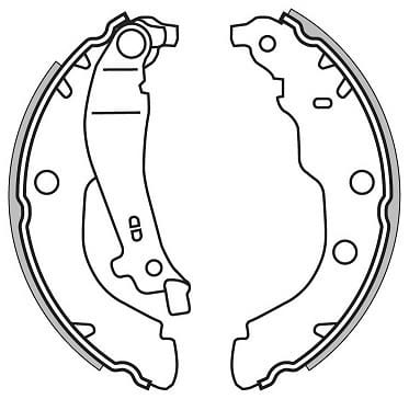 BRAKE SHOES AXLE SET (4)