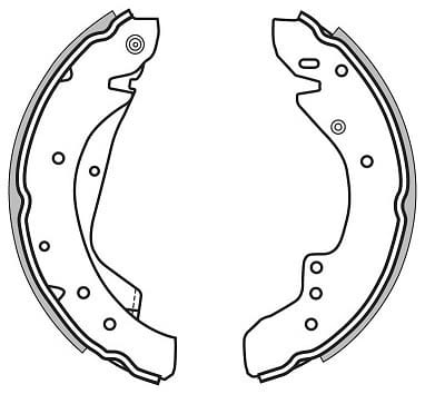 BRAKE SHOES AXLE SET (4)