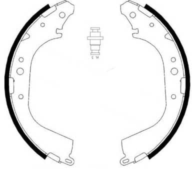 BRAKE SHOES AXLE SET (4)