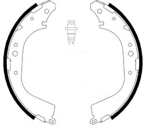 BRAKE SHOES AXLE SET (4)