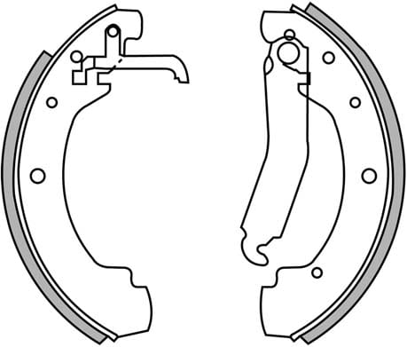 BRAKE SHOES AXLE SET (4)