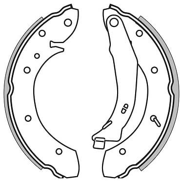 BRAKE SHOES AXLE SET (4)