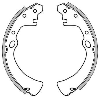 BRAKE SHOES AXLE SET (4)