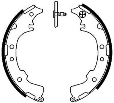 BRAKE SHOES AXLE SET (4)