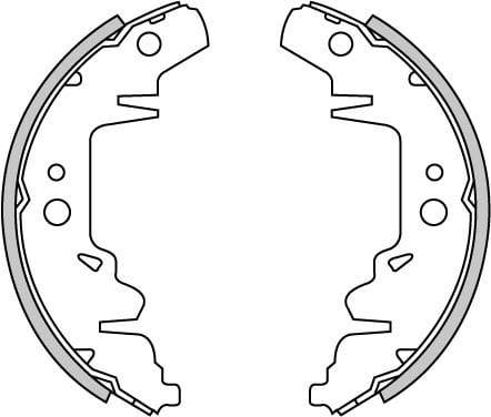 BRAKE SHOES AXLE SET (4)