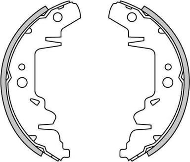 BRAKE SHOES AXLE SET (4)