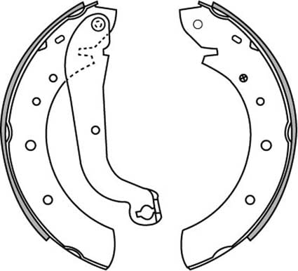 BRAKE SHOES AXLE SET (4)