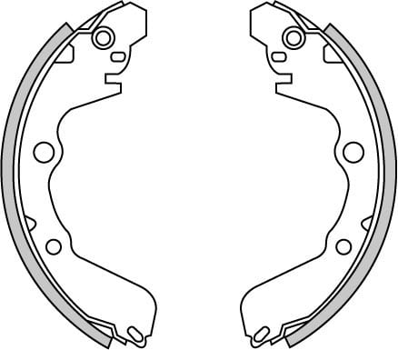 BRAKE SHOES AXLE SET (4)
