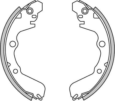 BRAKE SHOES AXLE SET (4)