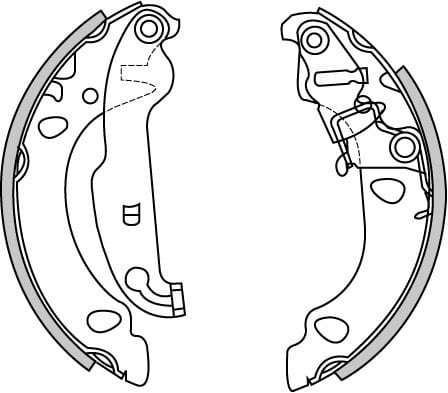 BRAKE SHOES AXLE SET (4)