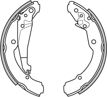 BRAKE SHOES AXLE SET (4)