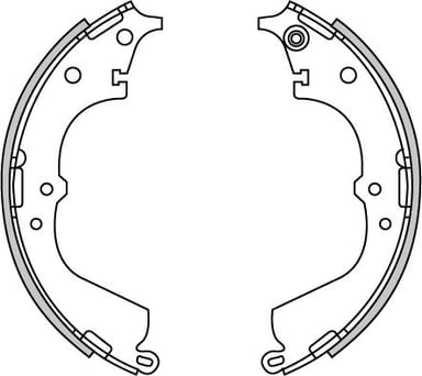 BRAKE SHOES AXLE SET (4)