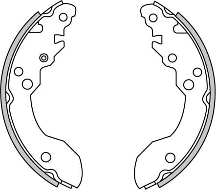 BRAKE SHOES AXLE SET (4)