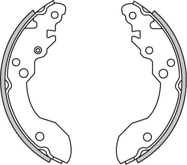 BRAKE SHOES AXLE SET (4)