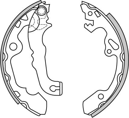 BRAKE SHOES AXLE SET (4)