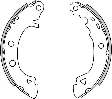 BRAKE SHOES AXLE SET (4)