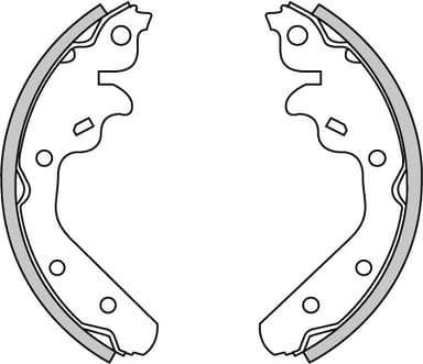 BRAKE SHOES AXLE SET (4)